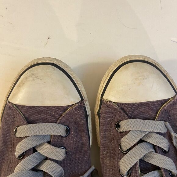 Gray converse with lime green youth size 5 - Picture 6 of 6